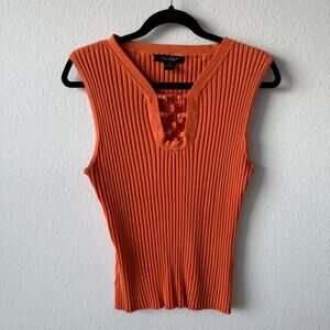 Vintage orange sweater top